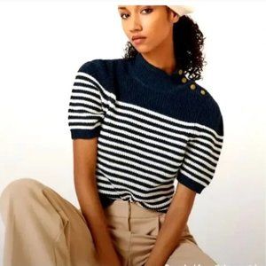 Maeve by Anthropologie short sleeved striped sweater